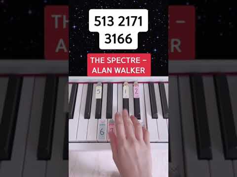 The Spectre - Alan Walker (Piano Tutorial) #thespectre #alanwalkerthespectre #pianoeasy