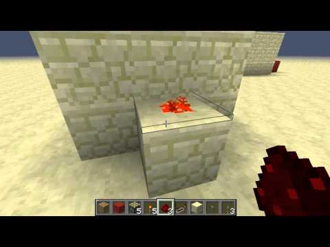 Minecraft Redstone Tutorials - 1x2 Hidden Piston Door