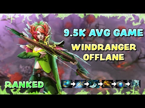 9.5K AVG | WINDRANGER OFFLANE | RANKED