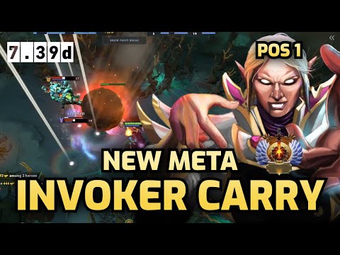 How Immortal Invoker Carry (Pos 1) in 7.39d Destroys Lane and the Entire Game ⚡🔥 | Invoker Dota 2