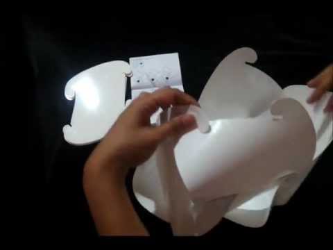 3D LANTERN Assembly Video - 12 pieces (12a)