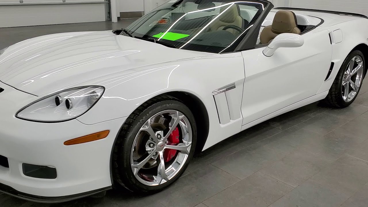 2012 CHEVROLET CORVETTE GRAND SPORT 2LT CONVERTIBLE ACTIC WHITE WALK AROUND REVIEW 11436 SOLD!