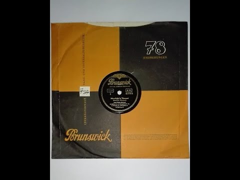 HANS KOLLER QUINTETT  "Moonlight in Vermont"  Deutsche 78er BRUNSWICK 1953 Cool Jazz
