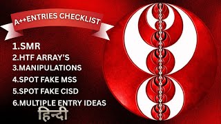 Ict's checklist for A++ sniper ENTRIES and stoploss placement. A tip for CRT traders as well