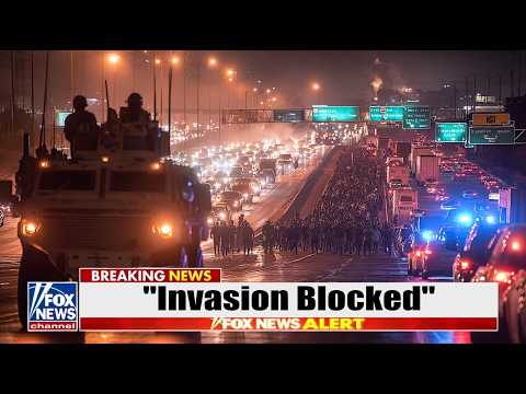 "INVASION" CONVOY JAMS Interstate… Texas 'Marines' SEAL EXITS, MARCH Illegals to MEXICO