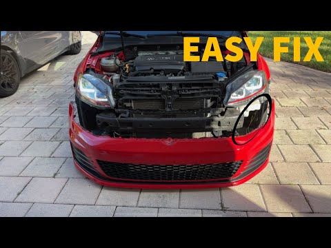 How to fix broken fog light connector