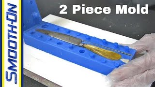 Wie man eine 2-teilige Silikonform aus einem Messer herstellt