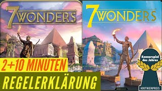 7 Wonders - Regeln - Aufbau - Erklärung - Anleitung - Kartenspiel - Kennerspiel 2011