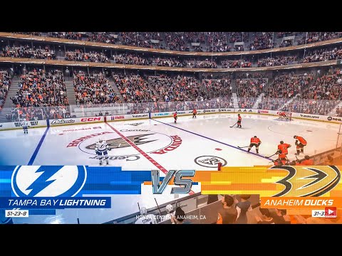 Tampa Bay Lightning vs Anaheim Ducks 10/26/2022 NHL 23 Gameplay