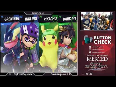 Button Check 14 Ultimate Doubles (Losers Finals) - Zapfreak + NegativeV vs Carvia + Vajumas