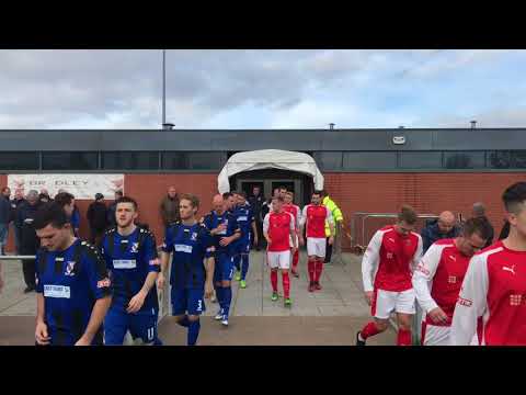 Alex Flett leads the Owls out against Stocksbridge Park Steels