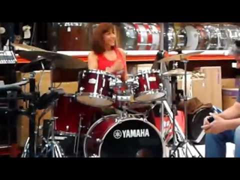 Yamaha Drum Clinic.. Patti Ballinas.  
