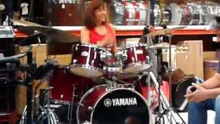 Yamaha Drum Clinic.. Patti Ballinas.  