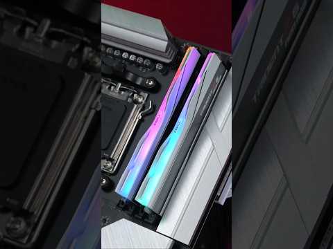 화이트 PC 구성에 필수! 높은 작동 속도를 보여주는 G.SKILL DDR5-6000 CL26 TRIDENT Z5 NEO RGB H 화이트 패키지  #pcbuild #지스킬 #램