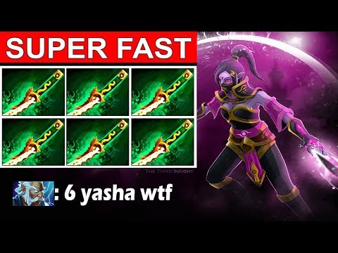 SUPER FAST 6 YASHA TEMPLAR ASSASSIN l GODLIKE l PATCH 7.10  DOTA 2