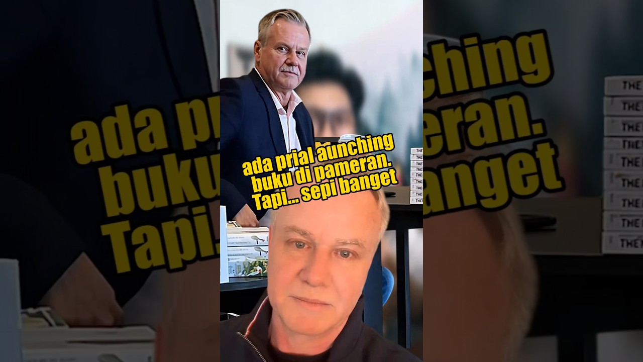 Poor guy! This guy is selling books but they're not selling?!