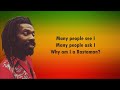 Culture - Why Am I a Rastaman (lyrics)