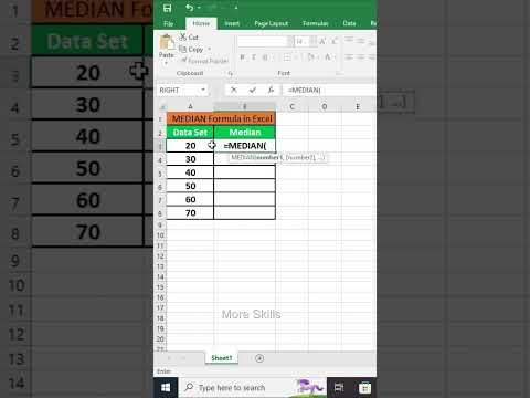 How to Use the MEDIAN Formula in Excel in Seconds! 💡📊
