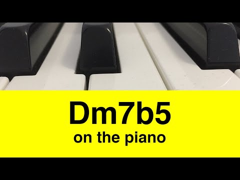Dm7b5 or D half diminished chord Minor: How To Play It On Piano!