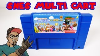 8 In 1 SNES Multi Cart Super Mario & Donkey Kong Repro