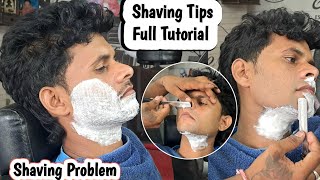 Indian Barber Shaving Tips For Men  Step by Step T