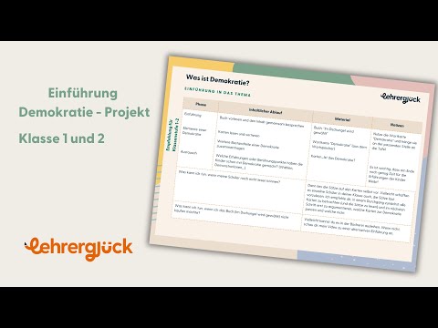 Einführung in das Demokratie-Projekt (Klasse 1 & 2)