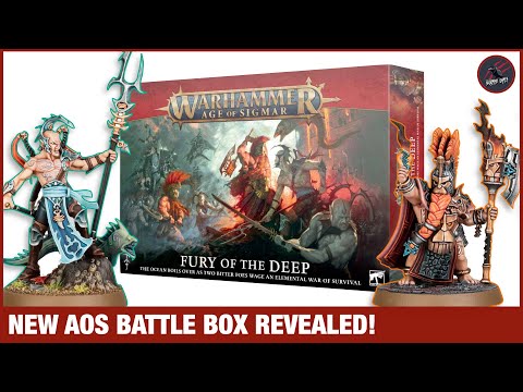 NEW WARHAMMER AGE OF SIGMAR BATTLE BOX FURY OF THE DEEP! Idoneth Deepkin Go Against Fyreslayers!