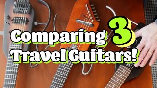 Video thumbnail for 3 Travel GUITARS COMPARED: Donner Hush-i, Hush-x and Traveler Ultra Light Acoustic Electric by Rochefsky