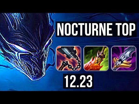NOCTURNE vs KLED (TOP) | 3.1M mastery, 3/1/5, 700+ games | KR Diamond | 12.23