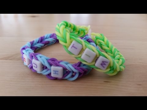 Rainbow Loom Armband mit Namen (Anleitung DE)