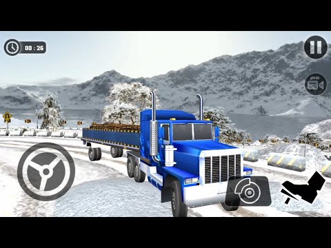 Offroad Cargo Transport Truck Driving Simulator 17 - Blue Truck Delivery - Android Gameplay 3D