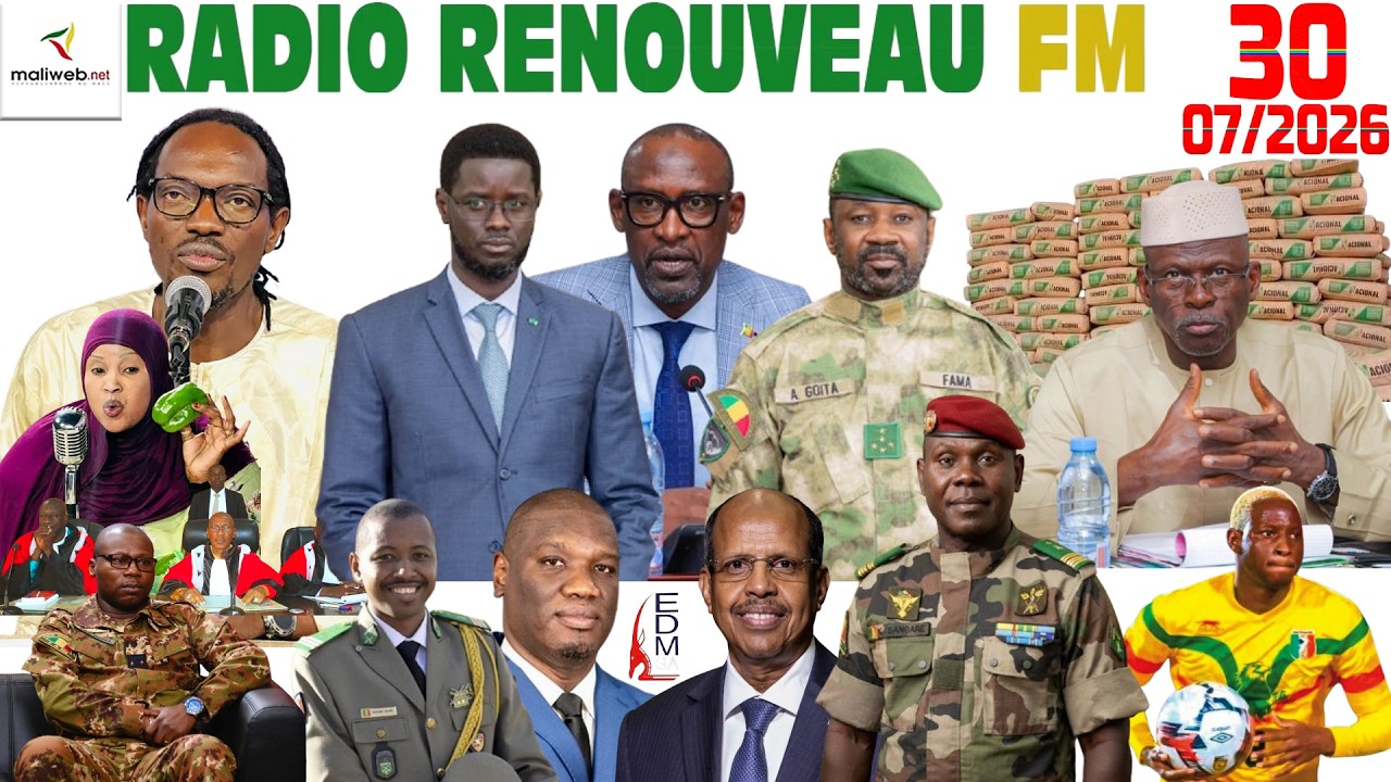 La Revue de Presse de la RADIO RENOUVEAU FM du 30 Juillet 2026