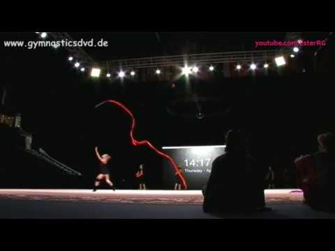 Yulia Isachanka Ribbon Podium Training - World Cup Baku 2017