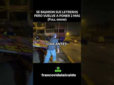Baje de letrero#vidal #tumba #letrero #y #lo #vuelven  #poner #fyp  #francovidalalcalde #francovidal