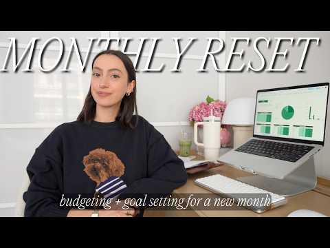 MONTHLY RESET ROUTINE 💸✔️ budgeting after a rough month, $1k cash budget + goal setting (Feb 2026)