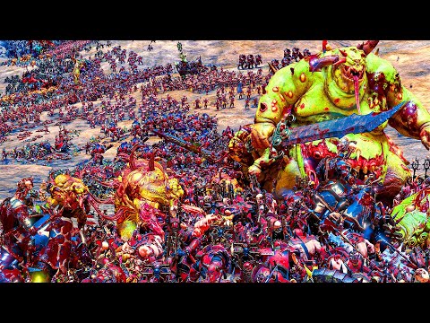 KHORNE vs NURGLE - Warhammer TotalWar cinematic battle