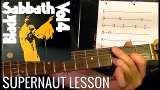 Supernaut by BLACK SABBATH - Guitar Lesson