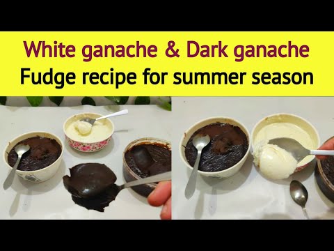 perfct ratio of white ganache dark ganache &fudge for summer @NadiyaTanvir