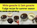 Perfct Ratio Of White Ganache Dark Ganache Fudge For Summer NadiyaTanvir