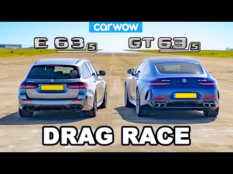 AMG GT S 4-Door vs E63 S: DRAG RACE