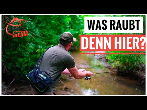 Christian drückt auf die Tube - Nasse Füße und voller Kescher - Angeln mit Gummi