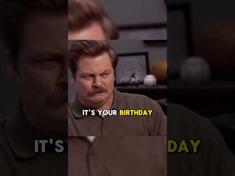 Ron’s Birthday Surprise | #parksandrec #funny #shorts