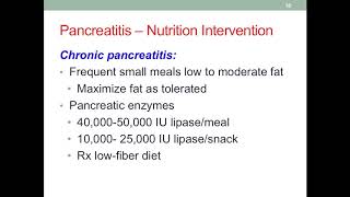 MNT Diseases of the Exocrine Pancreas (21:49)