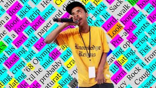 Earl Sweatshirt, Hoarse | Rhyme Scheme Highlighted