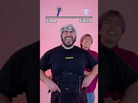 Singing with corset challenge!!! Who won?? 🤔🤯 @vahtang_beatbox #beatbox #challenge #fyp