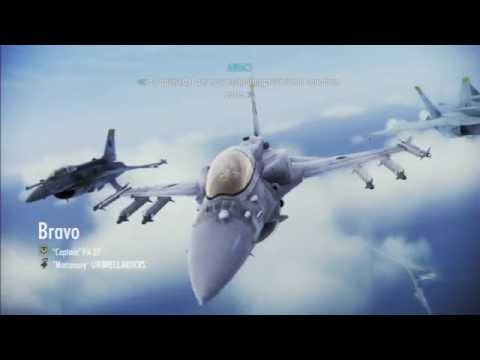 Ace Combat Infinity - Co-Op Battle 209 - F-16F Fighting Falcon First Flight!