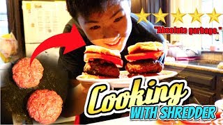 FIVE GUYS GOT NOTHIN' ON THESE BURGERS | Cooking with Shredder!