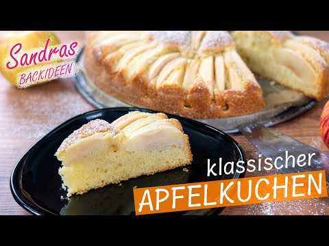 klassischer Apfelkuchen - schnelles Rezept für einen leckeren Kuchen
