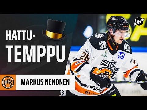 🎩 Markus Nenonen iski Liiga-uransa ensimmäisen hattutempun! 🔥