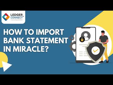 How to import a bank statement in Miracle